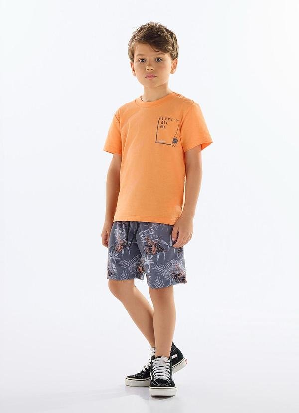 Imagem principal Conjunto Camiseta e Bermuda Laranja Quimby Quimby