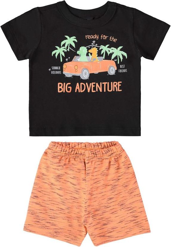 Imagem principal Conjunto Camiseta e Bermuda Menino Preto GULOSEIMA GULOSEIMA