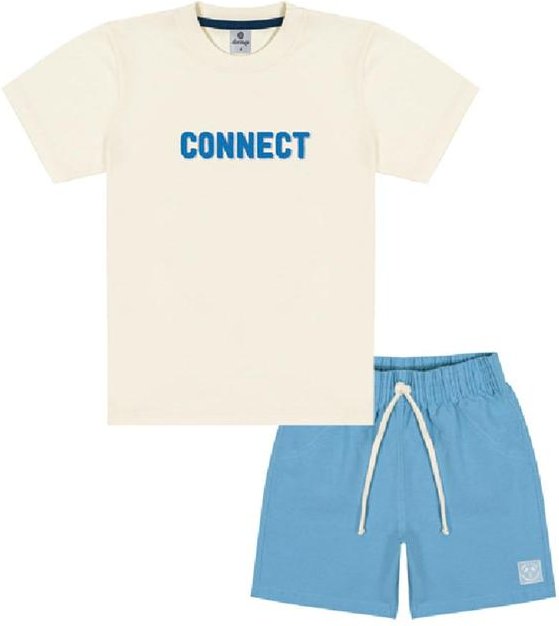 Imagem principal Conjunto Camiseta e Bermuda Multicores Abrange Abrange