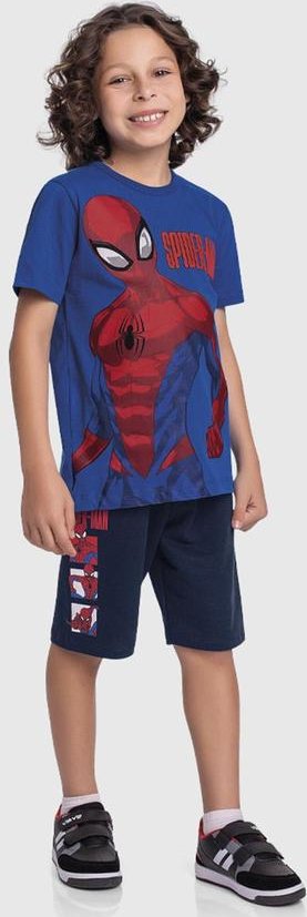 Imagem principal Conjunto Camiseta e Bermuda Spider-Man Azul Fakini Kids Fakini Kids