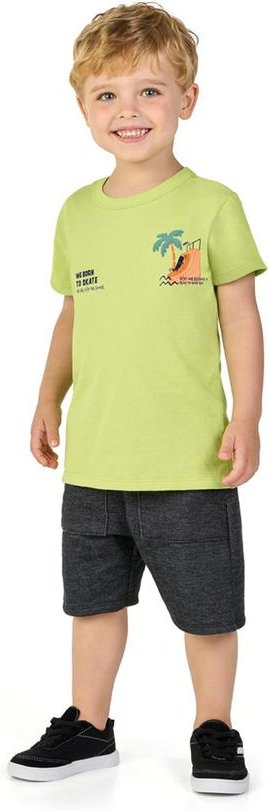 Imagem principal Conjunto Camiseta e Bermuda Verde Marlan Marlan