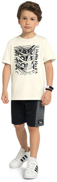 Imagem principal Conjunto Camiseta em Meia Malha e Bermuda Bege Marlan Marlan