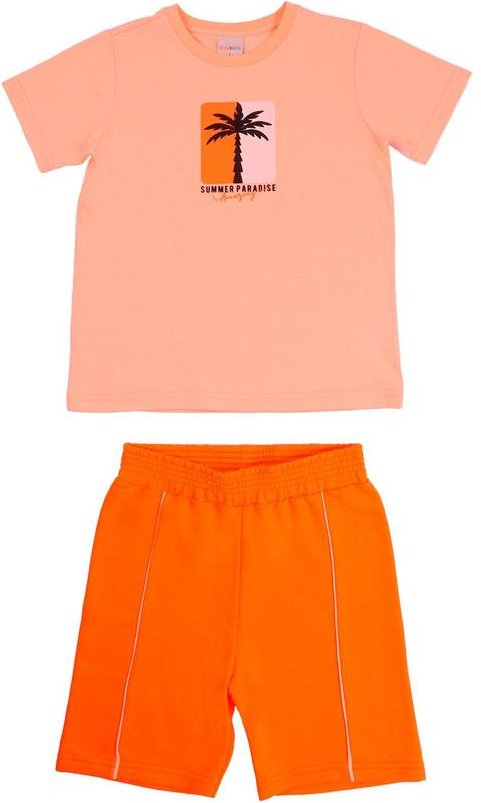 Imagem principal Conjunto Camiseta Mc e Bermuda Laranja Tink Bink Tink Bink