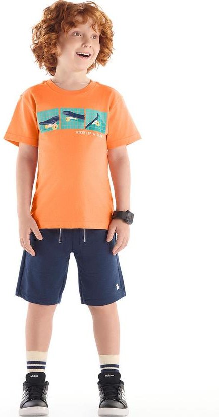 Imagem principal Conjunto Camiseta Skate Bermuda Quimby Laranja Quimby