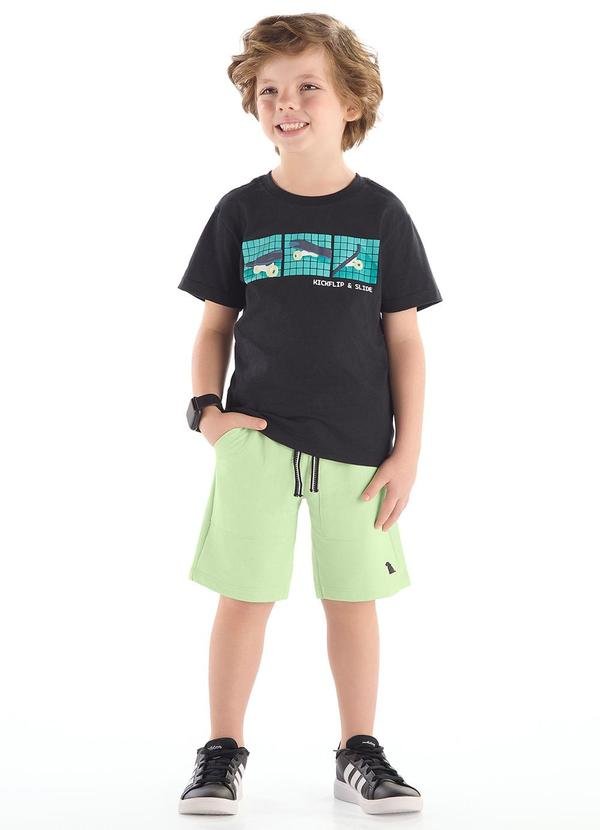 Imagem principal Conjunto Camiseta Skate Bermuda Quimby Preto Quimby