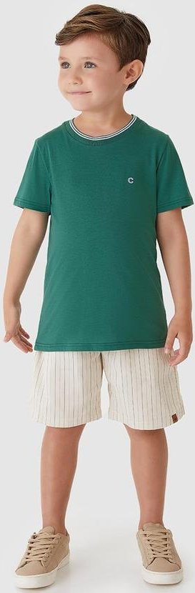 Imagem principal Conjunto com Algodão Pima Verde Carinhoso Carinhoso