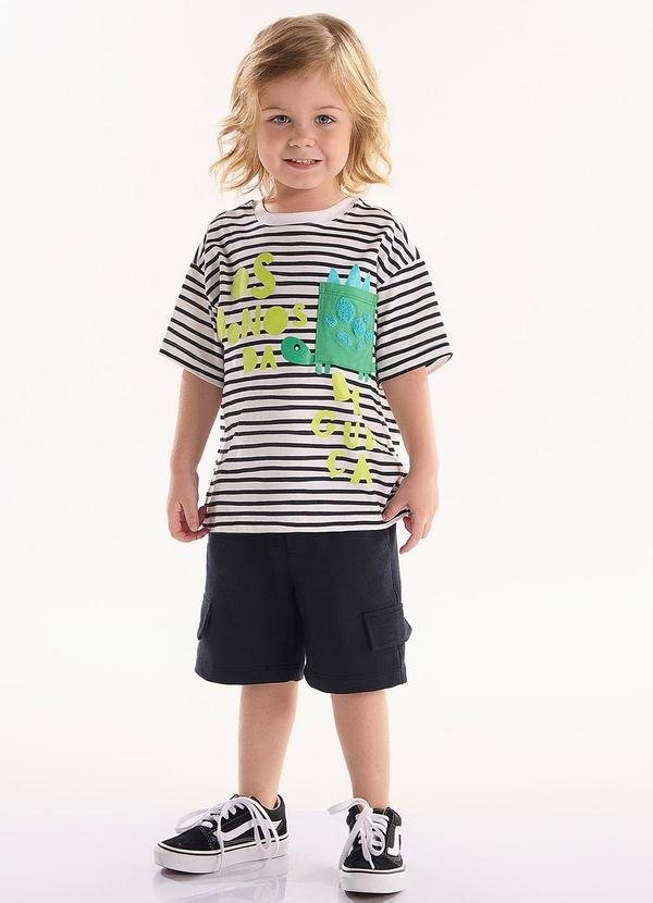 Imagem principal Conjunto com Camiseta e Bermuda Branco GULOSEIMA GULOSEIMA