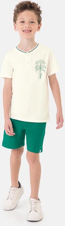 Imagem principal Conjunto Coqueiro com Bermuda Sarjada Off White Malwee Kids Malwee Kids