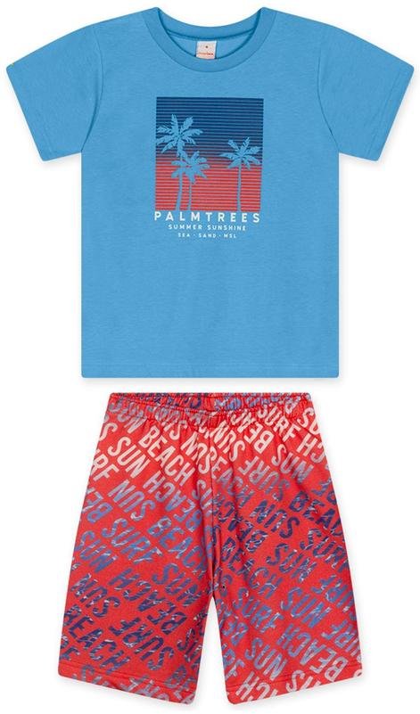 Imagem principal Conjunto Curto Moletom Infantil Azul Marisol Marisol