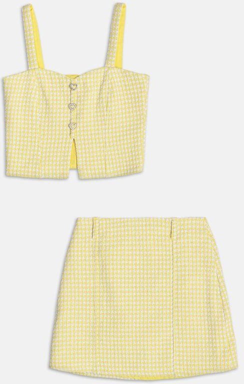 Conjunto de Tweed Amarelo