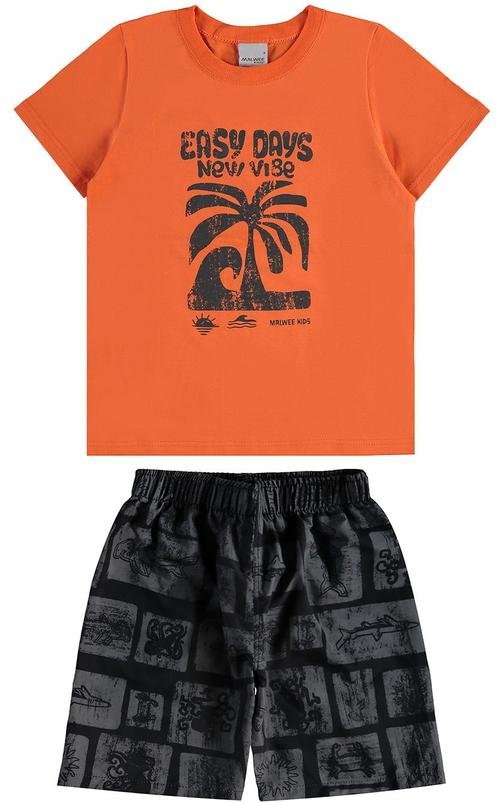 Imagem principal Conjunto Easy Days Laranja Malwee Kids Malwee Kids