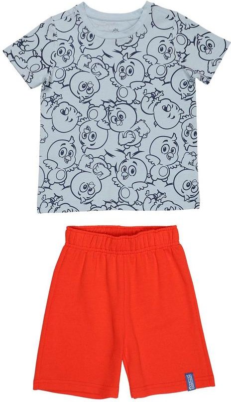 Imagem principal Conjunto em Meia Malha Galinha PintadinhaAzul Galinha Pintadinha