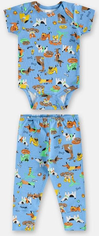 Imagem principal Conjunto em Suedine Bebê Menina Azul Up Baby Up Baby