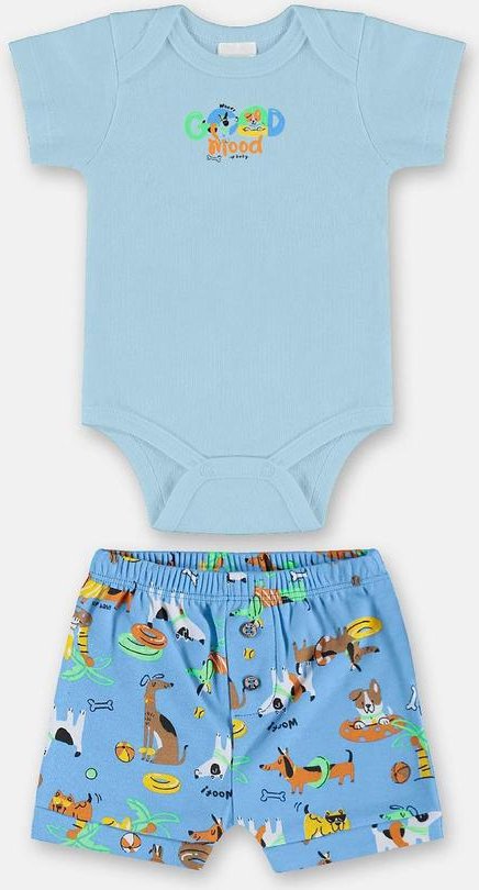 Imagem principal Conjunto em Suedine para Bebê Menino Azul Up Baby Up Baby