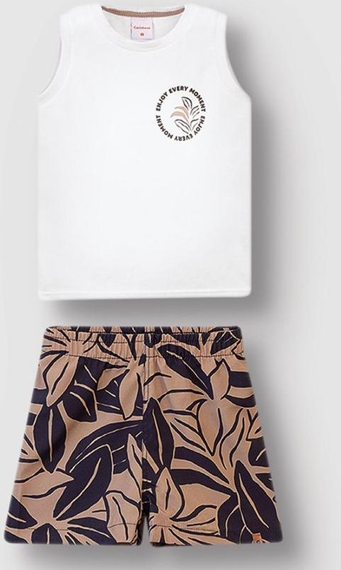 Imagem principal Conjunto Enjoy Every Moment Menino Branco Carinhoso Carinhoso