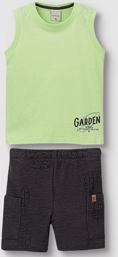 Imagem principal Conjunto Garden Texturizado Menino Verde Menta Carinhoso Carinhoso