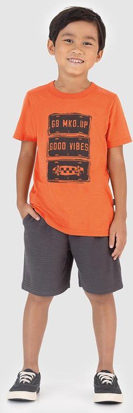 Imagem principal Conjunto Good Vibes Laranja Malwee Kids Malwee Kids