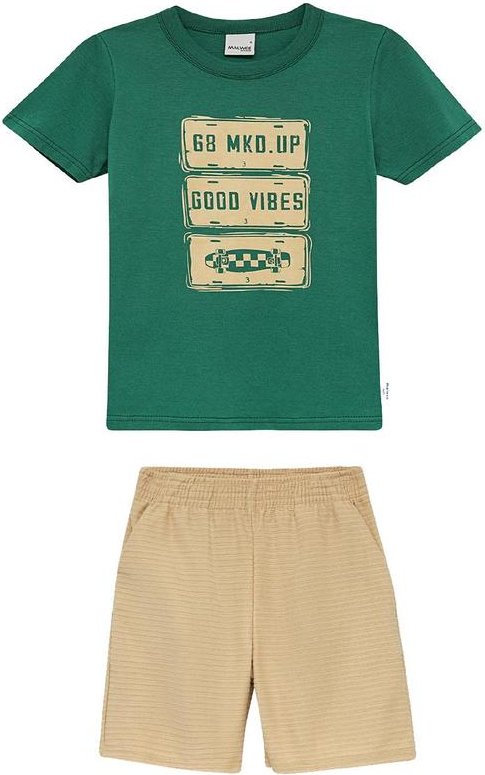 Imagem principal Conjunto Good Vibes Verde Malwee Kids Malwee Kids