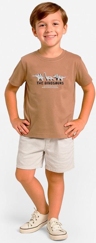 Imagem principal Conjunto Infantil Camiseta com Bermuda Marrom Select Select
