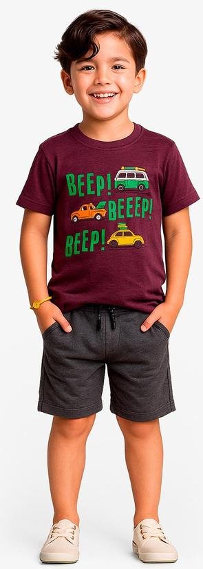Imagem principal Conjunto Infantil Camiseta com Bermuda Roxo Select Select