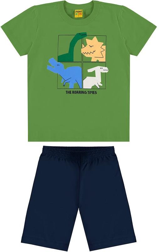 Imagem principal Conjunto Infantil Camiseta com Bermuda Verde Trick Nick Trick Nick