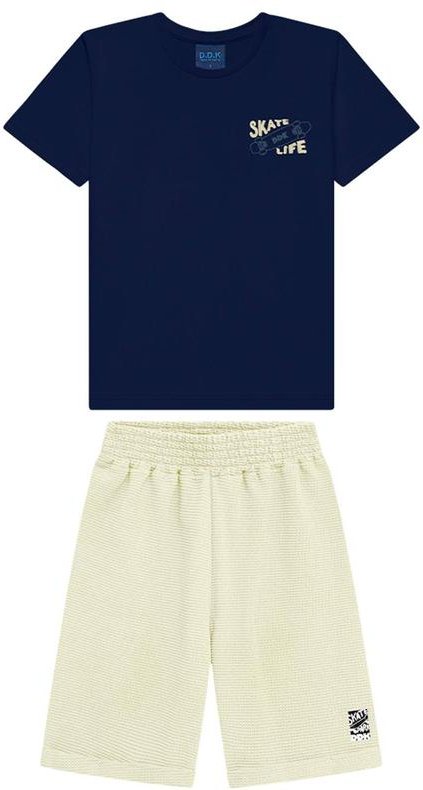 Imagem principal Conjunto Infantil Camiseta e Bermuda Azul
