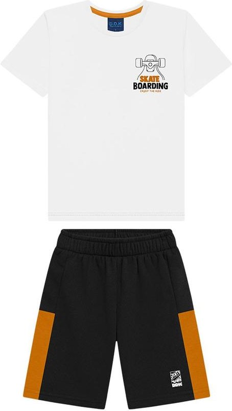 Imagem principal Conjunto Infantil Camiseta e Bermuda Branco Ddk Ddk