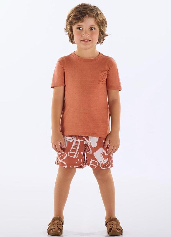 Imagem principal Conjunto Infantil Camiseta e Short Marrom Up Baby Up Baby