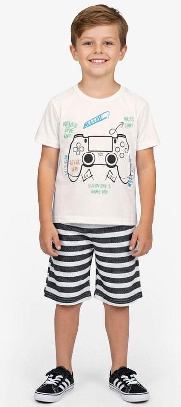 Imagem principal Conjunto Infantil Curto Verão Menino Bege Select Select