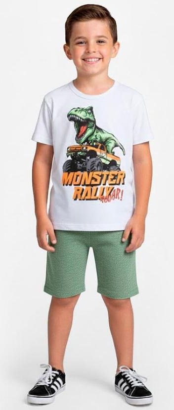 Imagem principal Conjunto Infantil Curto Verão Menino Branco Select Select