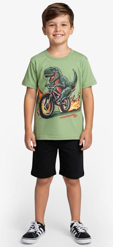 Imagem principal Conjunto Infantil Curto Verão Menino Verde Select Select