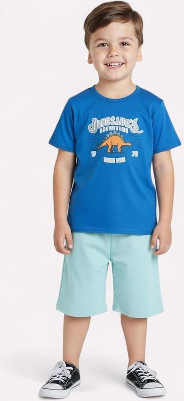 Imagem principal Conjunto Infantil Dinossauro Azul Kyly Kyly
