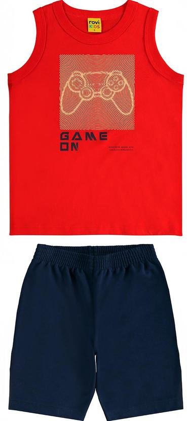 Imagem principal Conjunto Infantil Machão com Bermuda Laranja Rovi Kids Rovi Kids