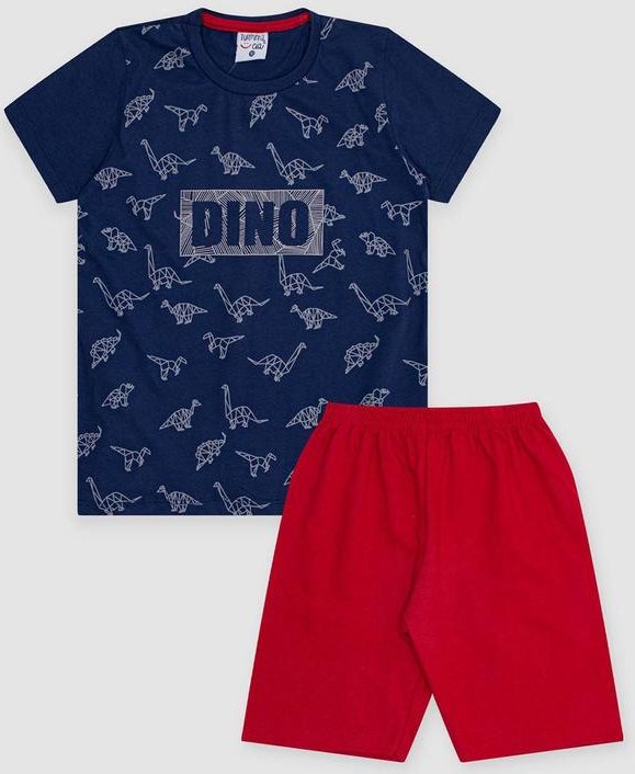 Imagem principal Conjunto Infantil Masculino Dinossauro Vermelho Turminha Turminha