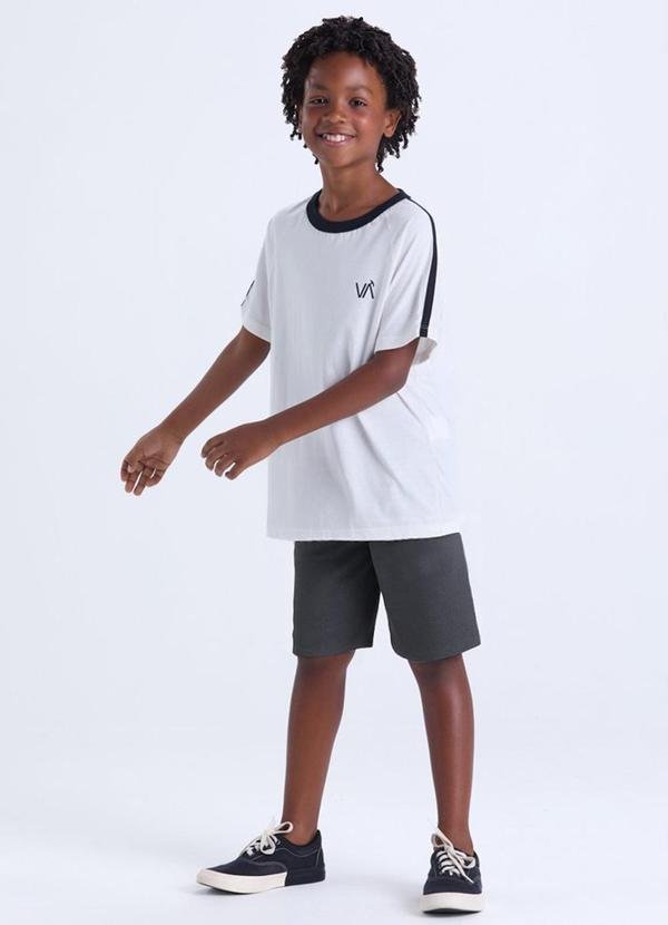 Imagem principal Conjunto Infantil Masculino Faixas Off White VIDA COSTEIRA VIDA COSTEIRA