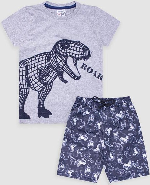 Imagem principal Conjunto Infantil Masculino Meia Malha Cinza Turminha Turminha