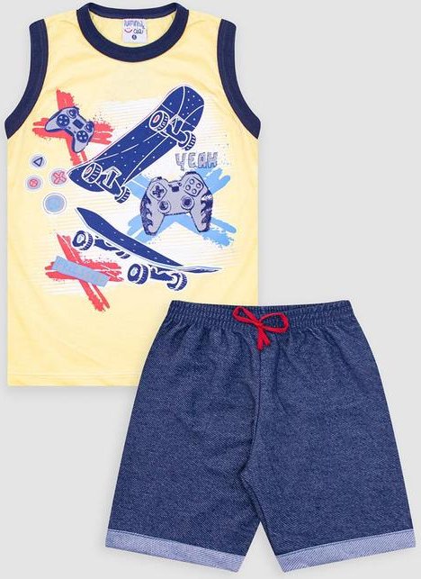 Imagem principal Conjunto Infantil Masculino Regata Meia Malha Am Turminha Turminha