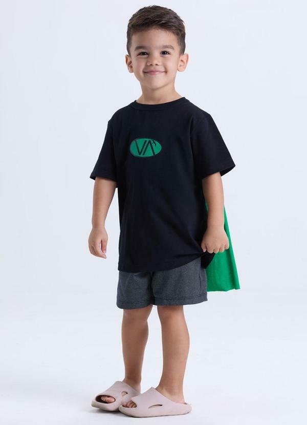 Imagem principal Conjunto Infantil Masculino Super Va Pretoo VIDA COSTEIRA VIDA COSTEIRA