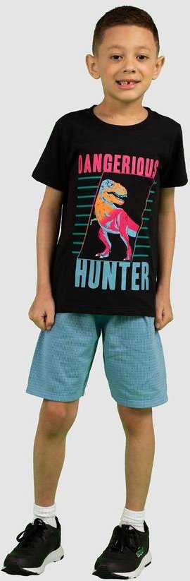 Imagem principal Conjunto Infantil Meia Malha e Moletom Preto Turminha Turminha