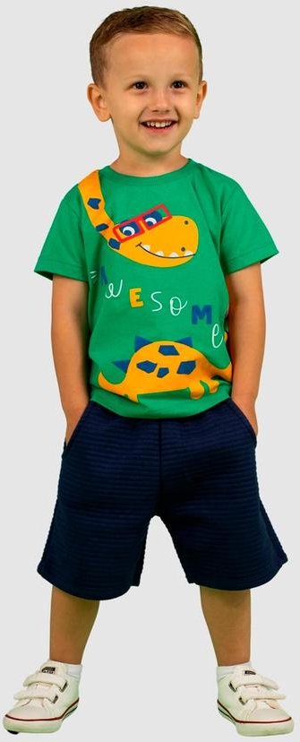 Imagem principal Conjunto Infantil Meia Malha/Gorgurim Verde Turminha Turminha