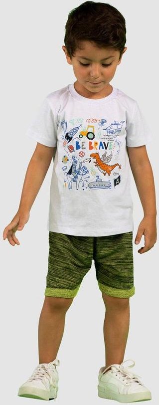 Imagem principal Conjunto Infantil Meia Malha Moletom Branco Turminha Turminha