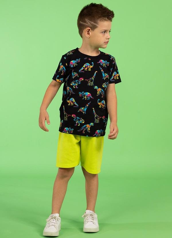 Imagem principal Conjunto Infantil Meia Malha Moletom Preto Turminha Turminha