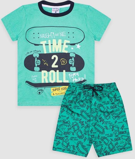 Imagem principal Conjunto Infantil Meia Malha/Tactel Verde Turminha Turminha