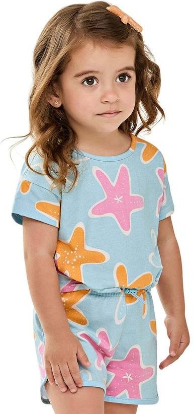 Imagem principal Conjunto Infantil Menina Estrela-Do-Mar Azul Elian Elian