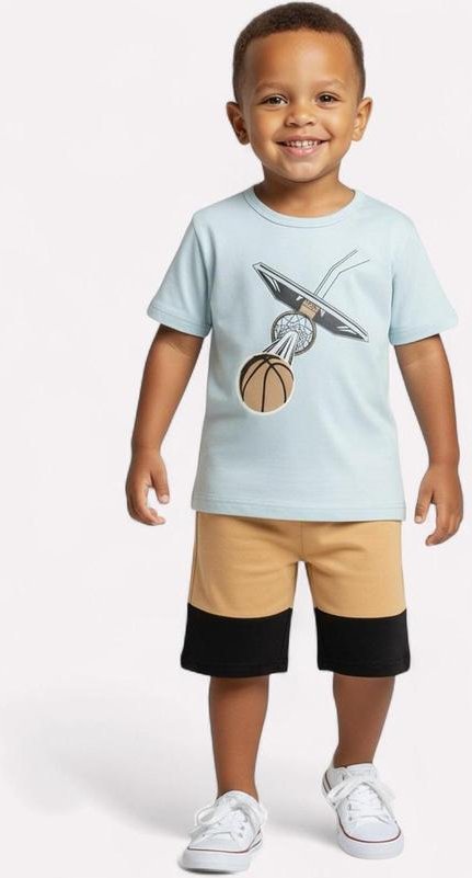 Imagem principal Conjunto Infantil Menino Basquete Azul Kyly Kyly