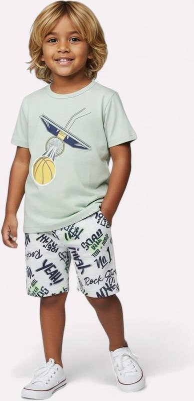 Imagem principal Conjunto Infantil Menino Basquete Verde Kyly Kyly