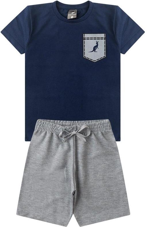 Imagem principal Conjunto Infantil Menino Bolso Kangulu Azul Rosa Azul Rosa Azul