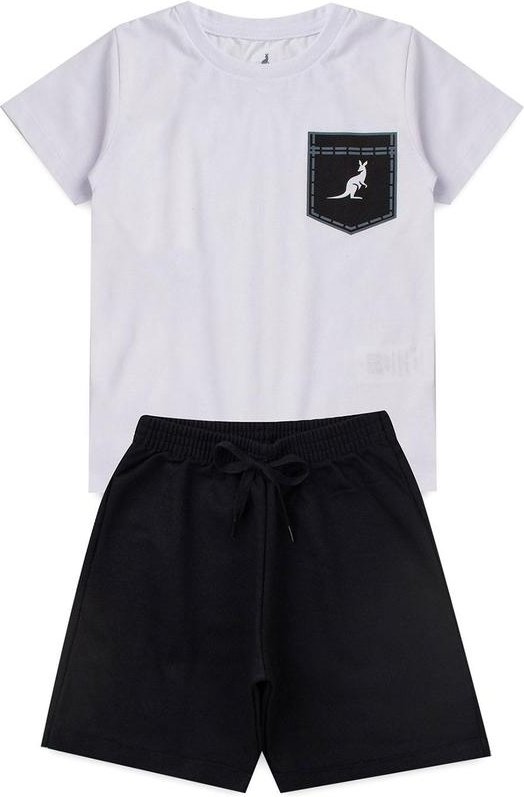 Imagem principal Conjunto Infantil Menino Bolso Kangulu Branco Rosa Azul Rosa Azul