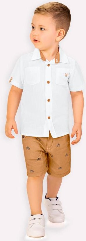 Imagem principal Conjunto Infantil Menino Bordado Branco Kyly Kyly