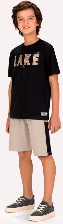 Imagem principal Conjunto Infantil Menino Bordado Preto Brandili Brandili